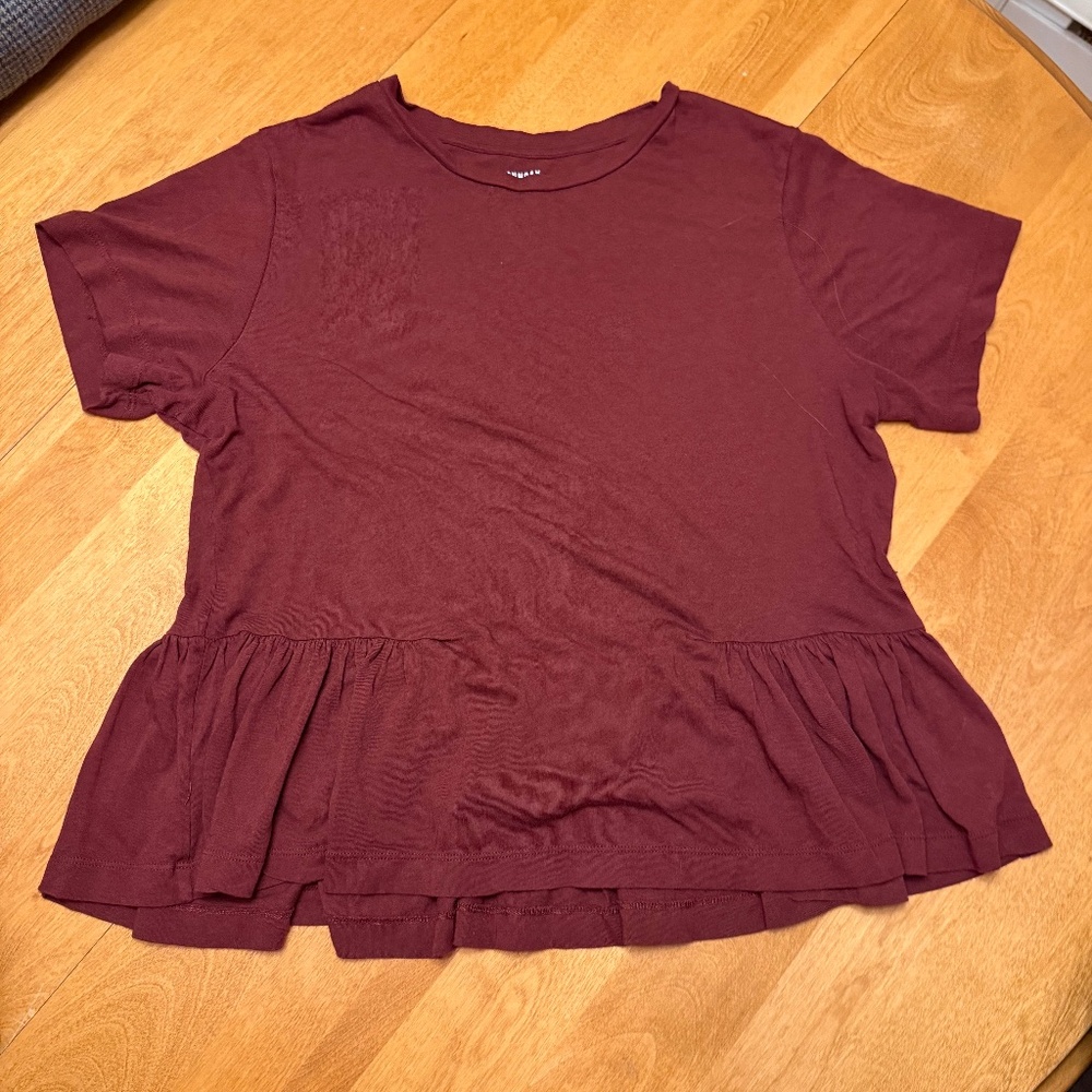 Aritzia Sunday Best Peplum Top - M